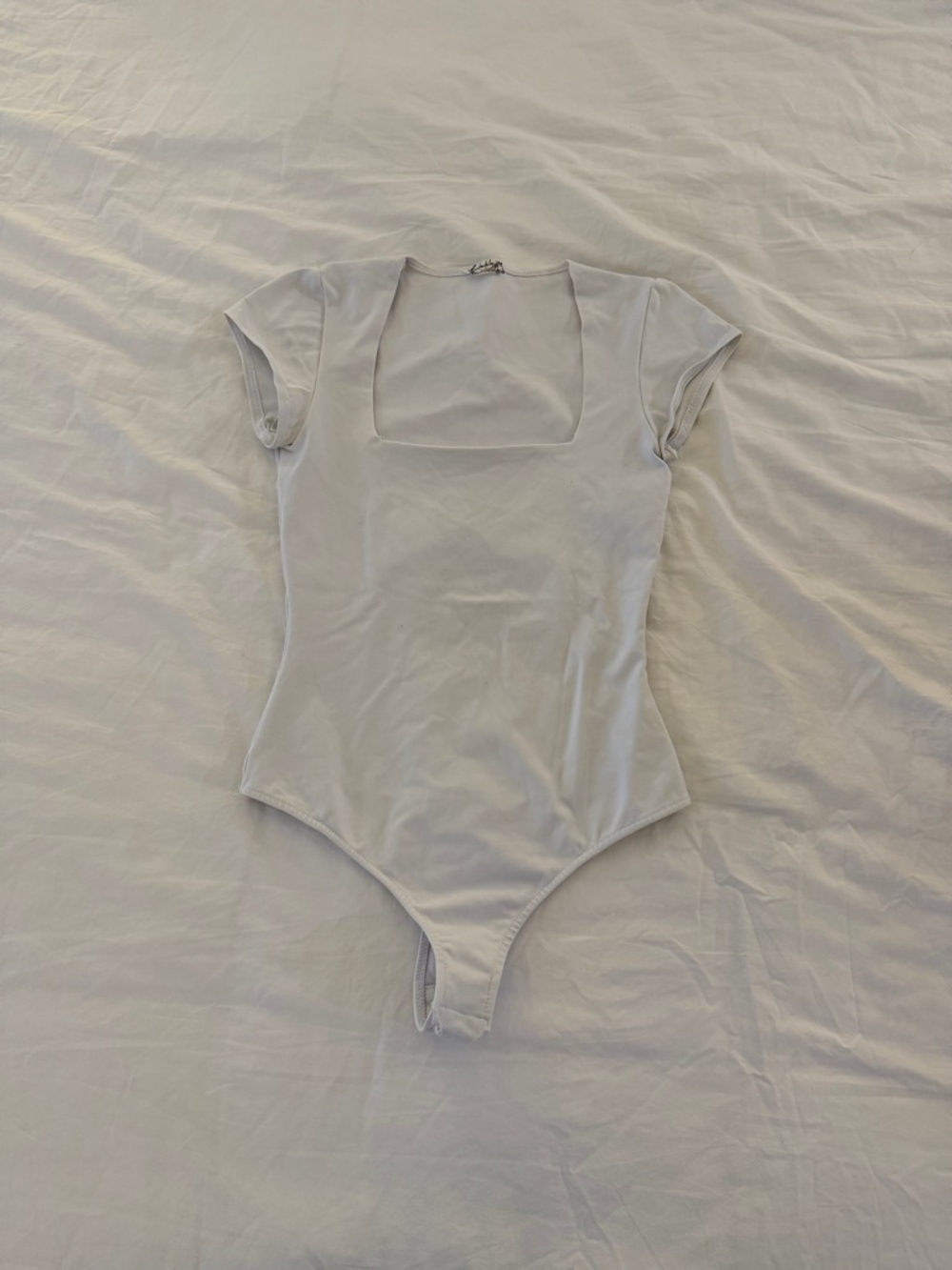 Free People Square Neck Short Sleeve Bodysuit